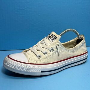Converse Chuck Taylor All Star Womens Shoreline Cream Canvas Slip On Sneakers‎ 8